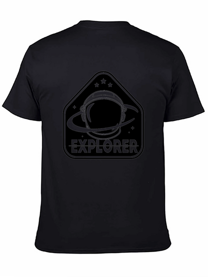 Explorer Astronaut Graphic Black T-Shirt