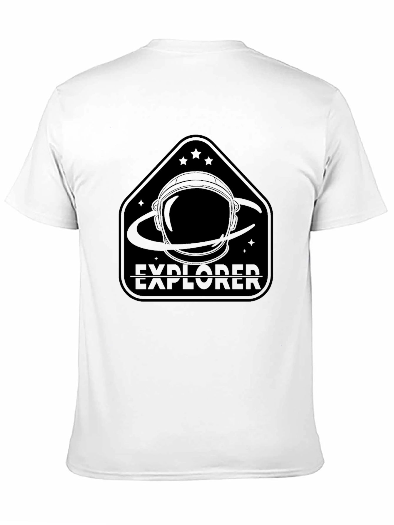 Explorer Astronaut Graphic Black T-Shirt