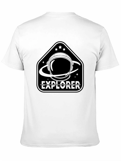 Explorer Astronaut Graphic Black T-Shirt