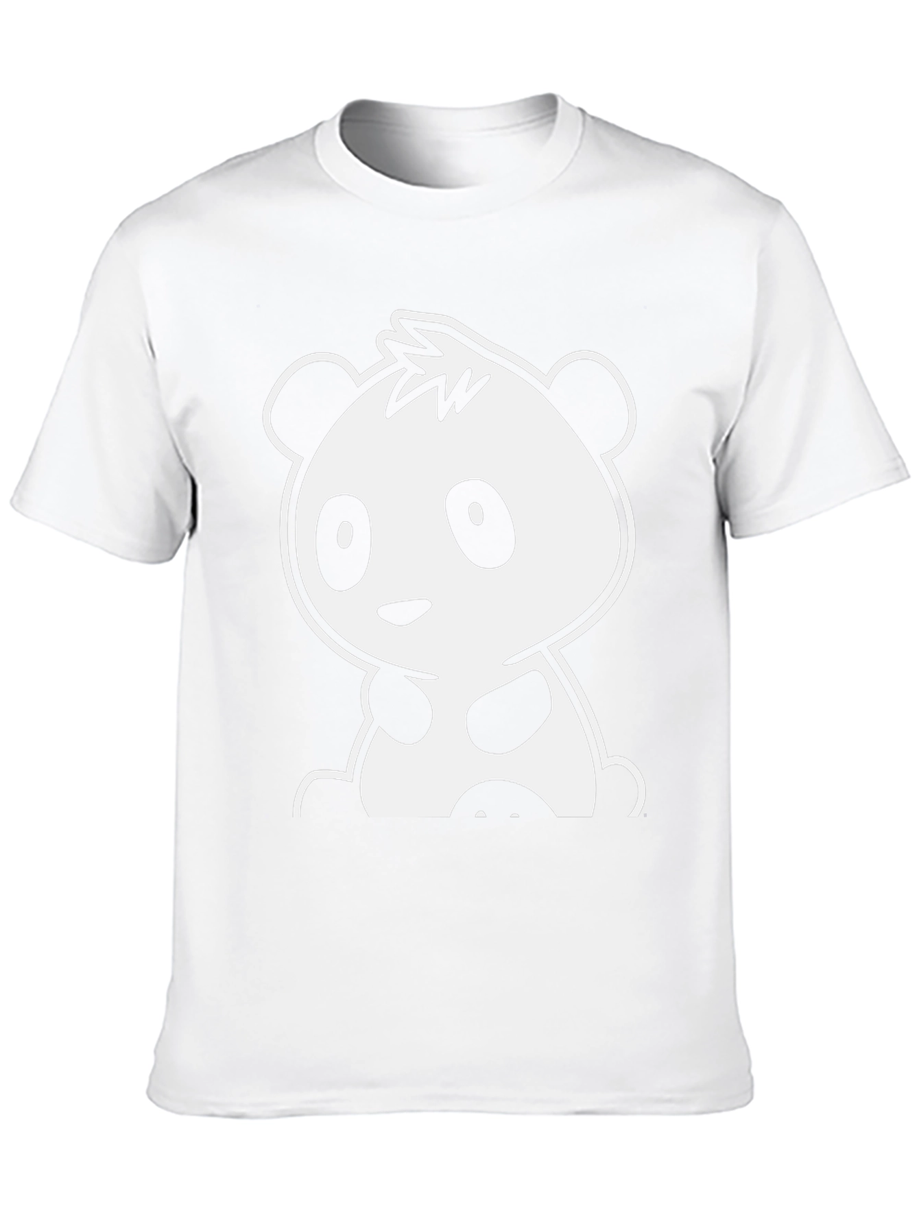 Cute Panda Graphic Tee - Black Unisex Shirt