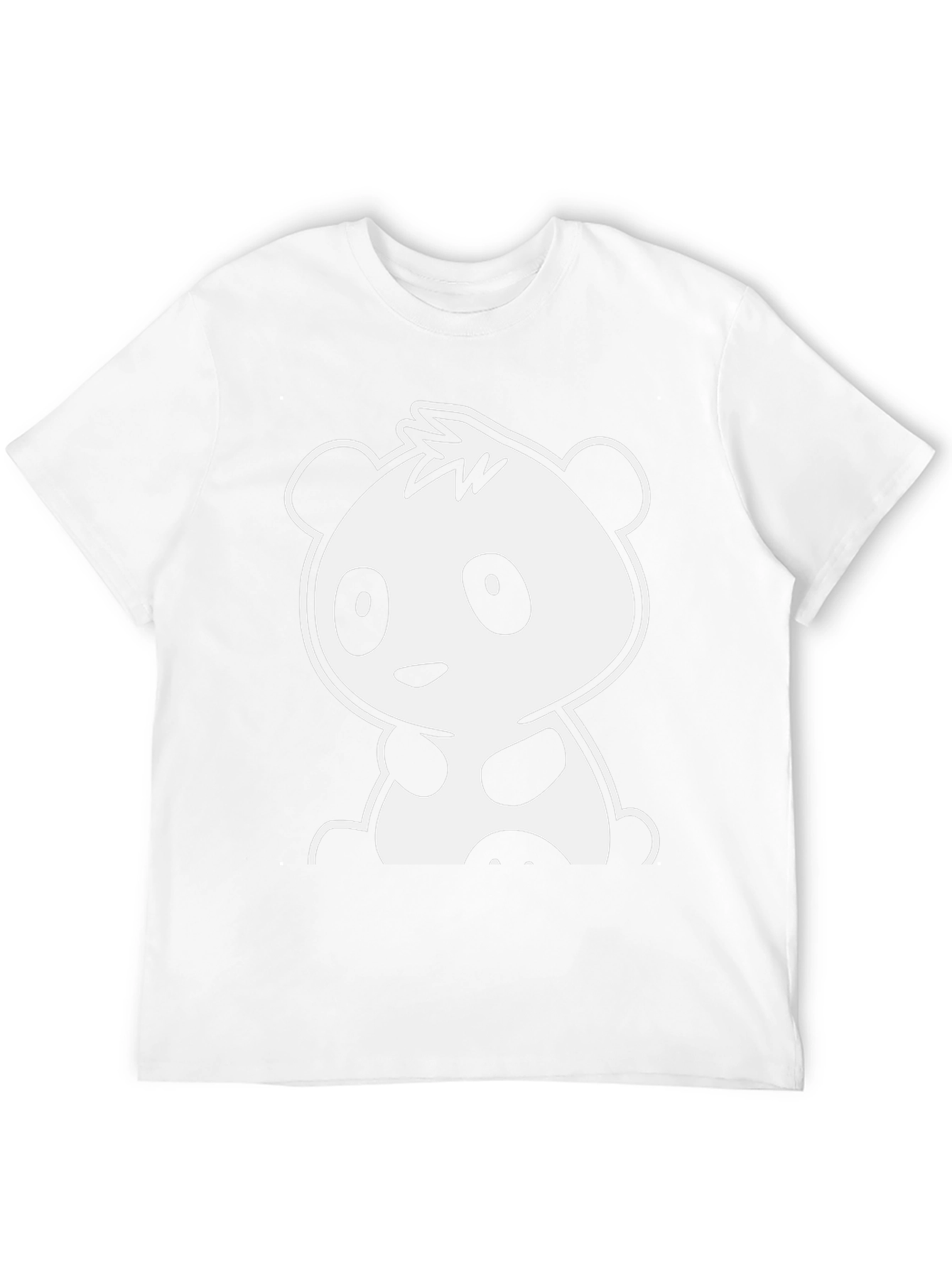 Cute Panda Graphic Tee - Black Unisex Shirt