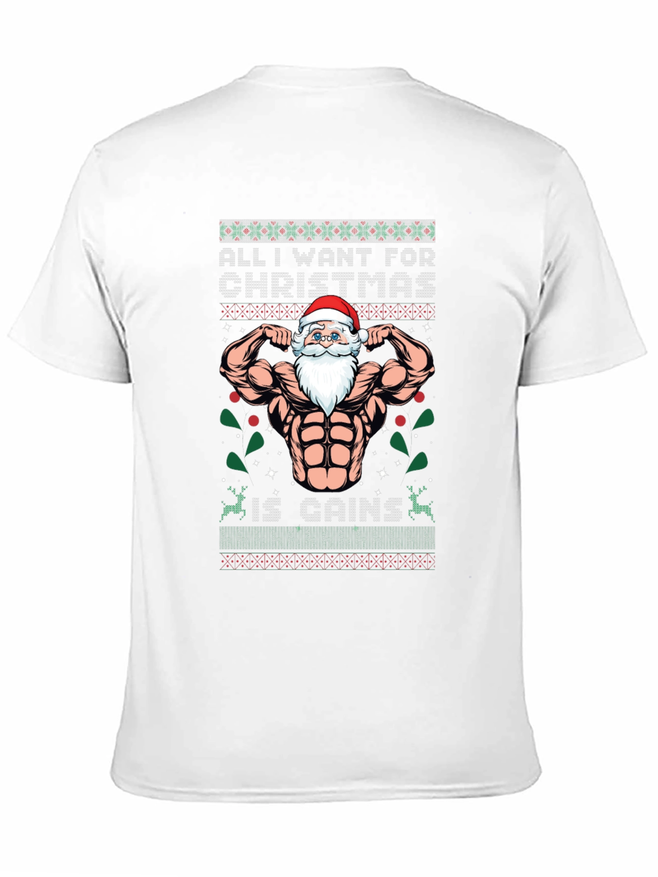 Funny Santa Gains Christmas T-Shirt