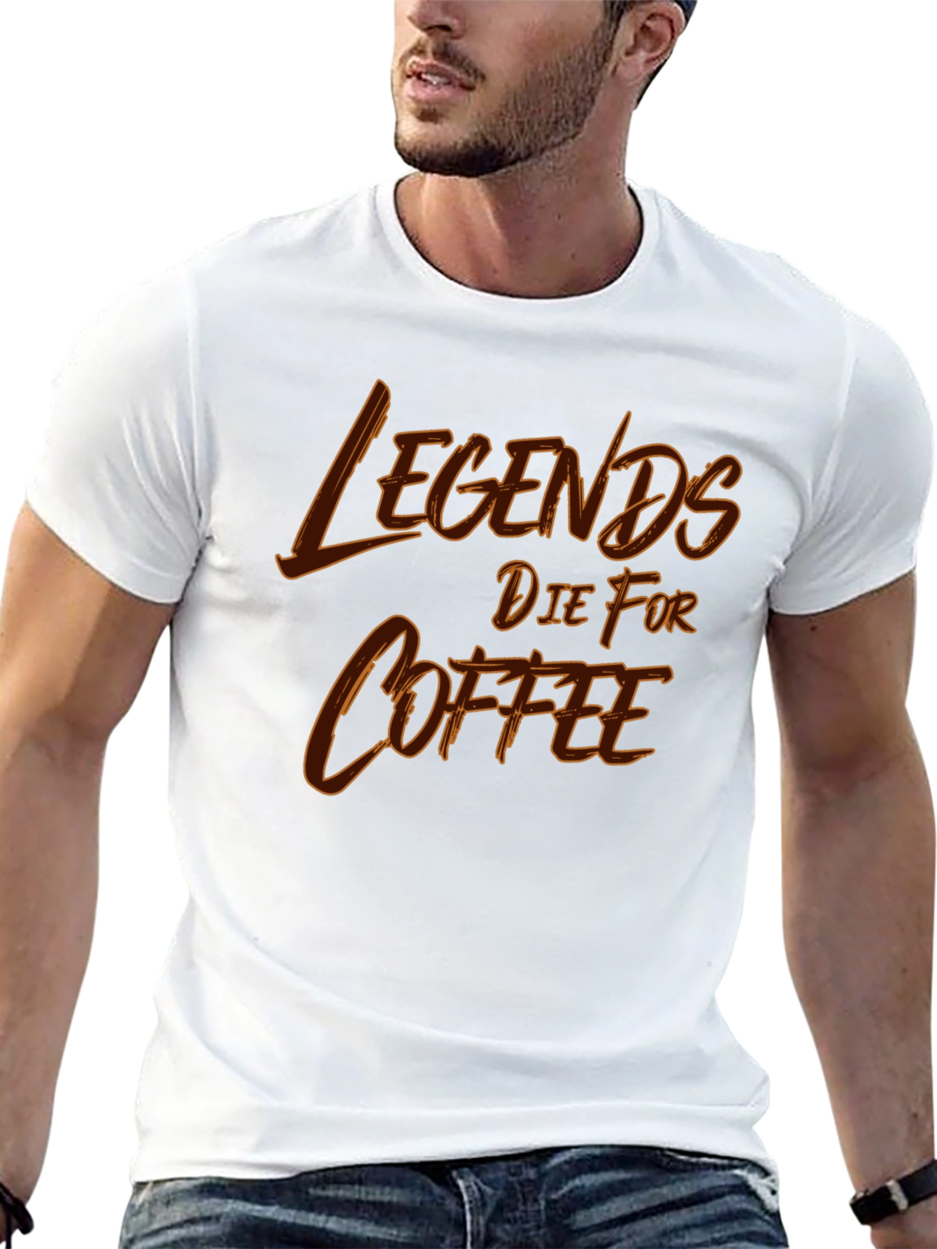 Legends Die For Coffee Graphic T-Shirt