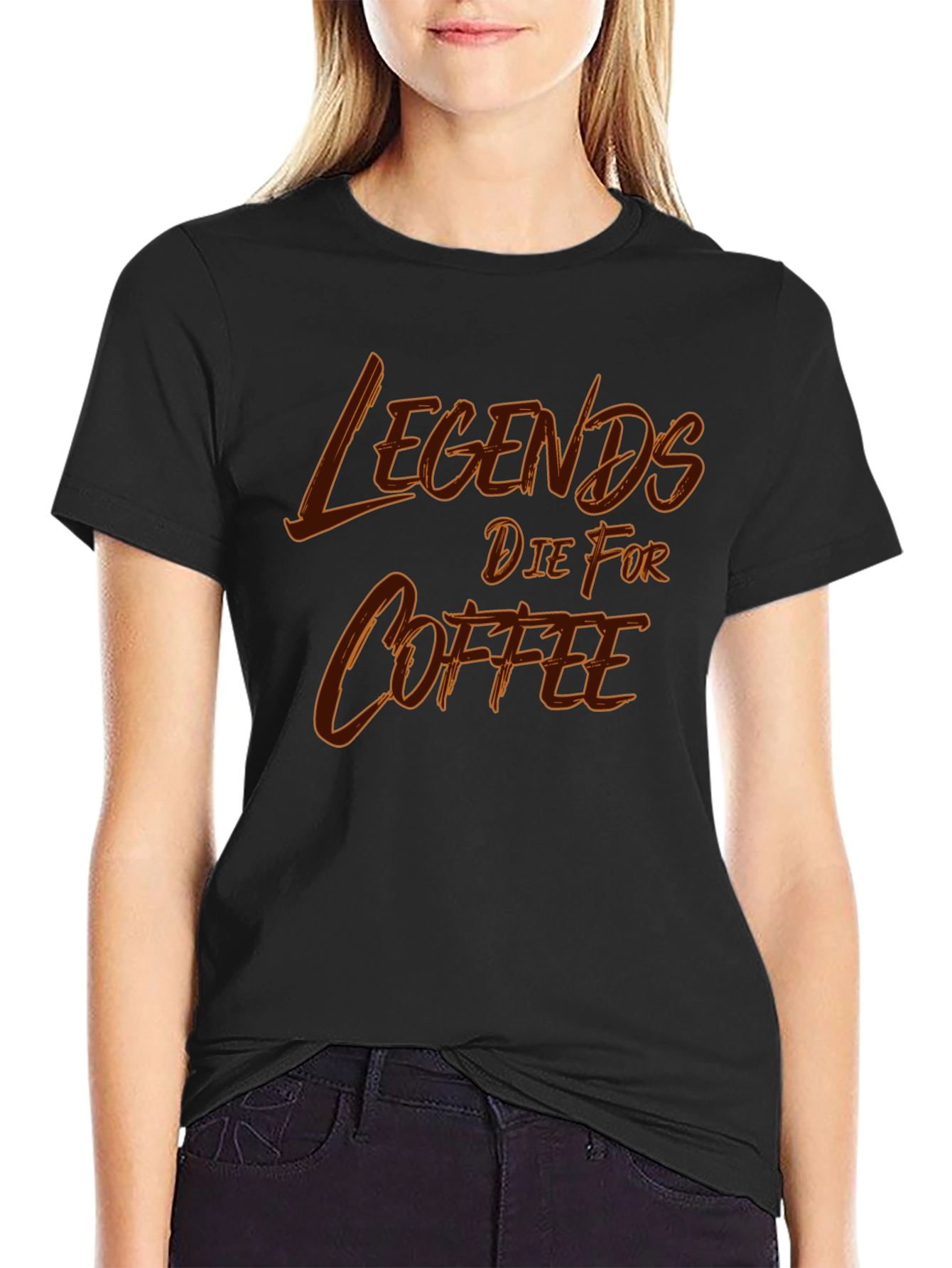 Legends Die For Coffee Graphic T-Shirt