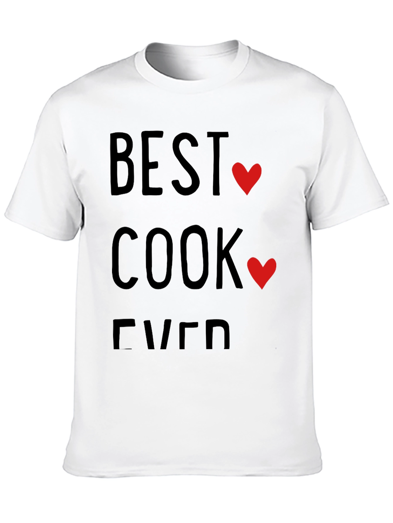 Best Cook Ever T-Shirt - Heart Design