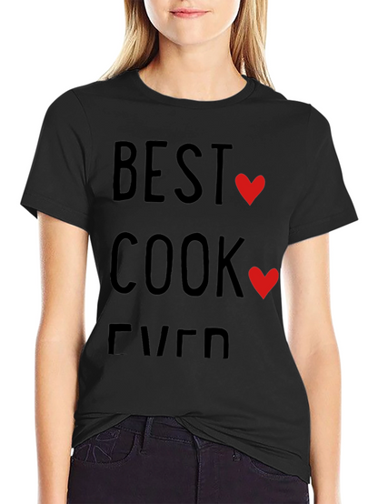 Best Cook Ever T-Shirt - Heart Design