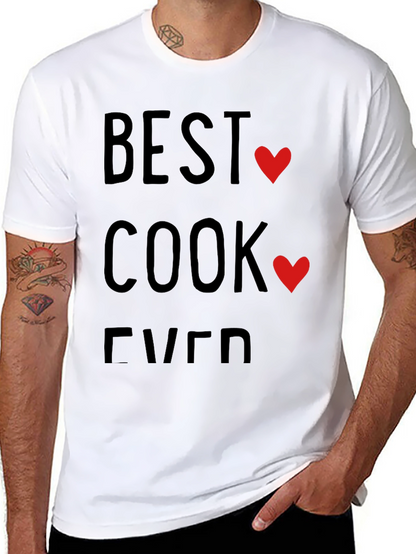 Best Cook Ever T-Shirt - Heart Design