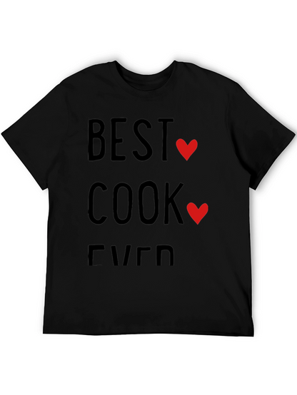 Best Cook Ever T-Shirt - Heart Design
