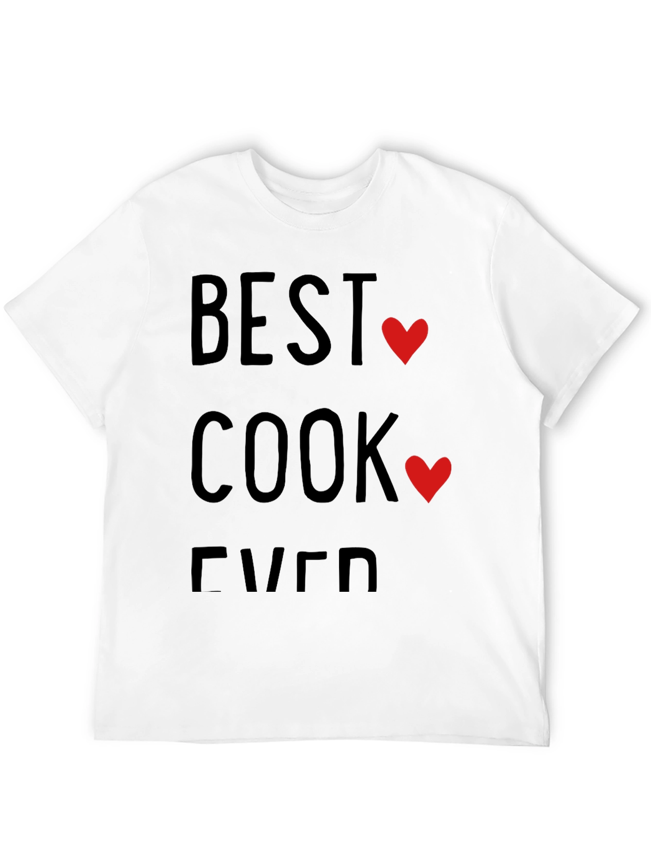 Best Cook Ever T-Shirt - Heart Design