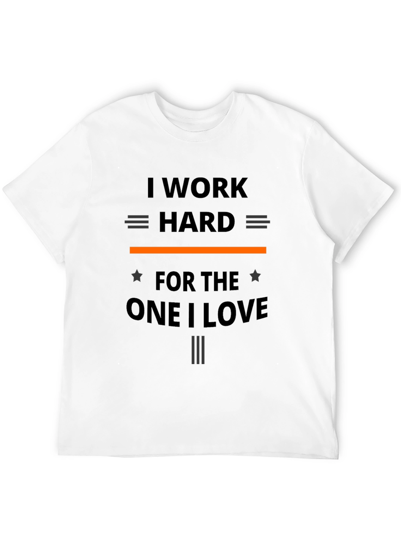 I Work Hard T-Shirt - Black Graphic Tee