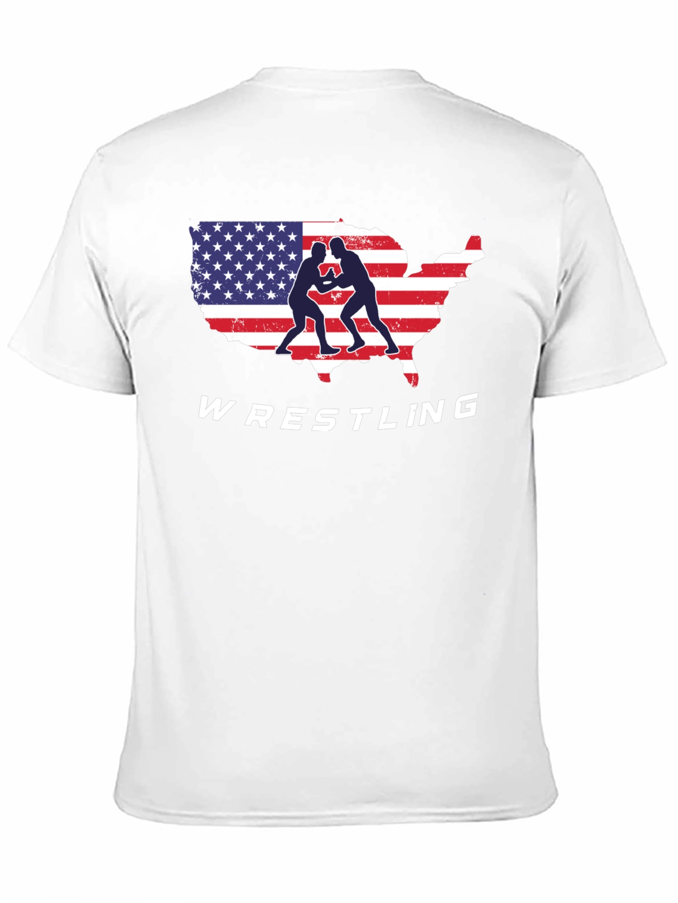USA Wrestling T-Shirt Patriotic Wrestler Tee