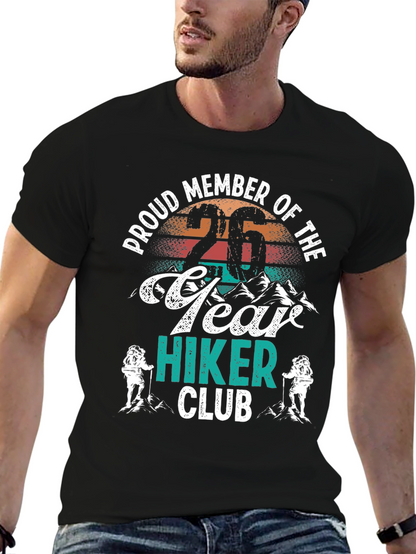 Proud Member 26 Year Hiker Club Graphic Tee