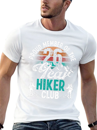 Proud Member 26 Year Hiker Club Graphic Tee