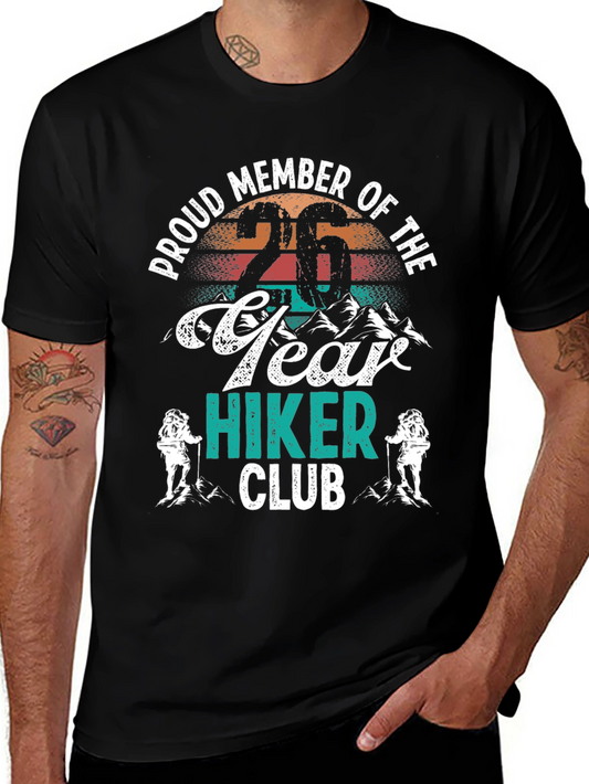 Proud Member 26 Year Hiker Club Graphic Tee