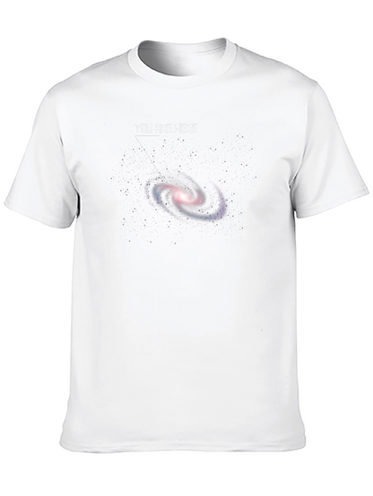 You Are Here Galaxy Graphic T-Shirt - Black