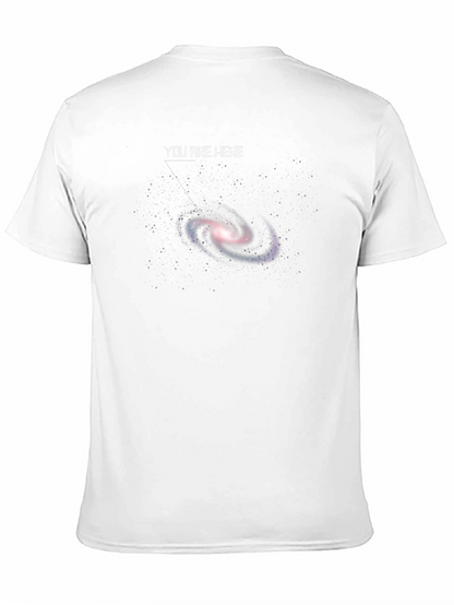 You Are Here Galaxy Graphic T-Shirt - Black