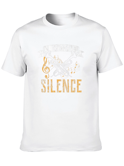 I Destroy Silence Trumpet Music T-Shirt