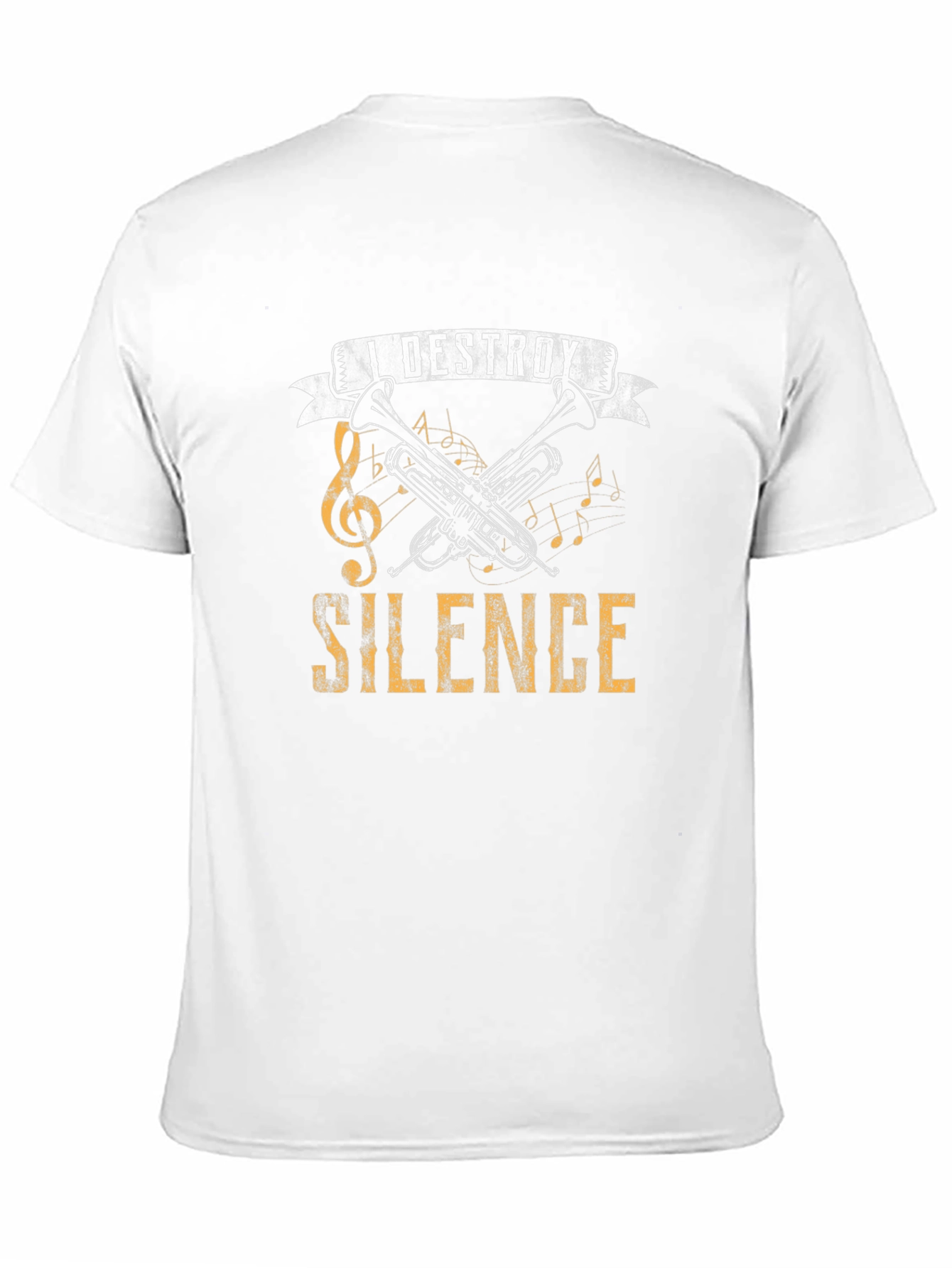 I Destroy Silence Trumpet Music T-Shirt