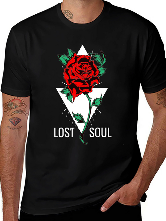 Lost Soul Rose Graphic T-Shirt