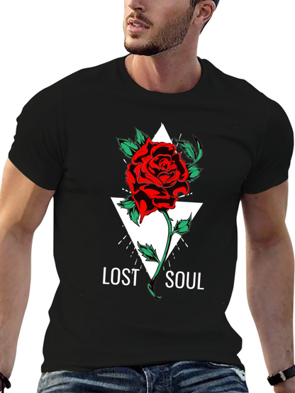 Lost Soul Rose Graphic T-Shirt