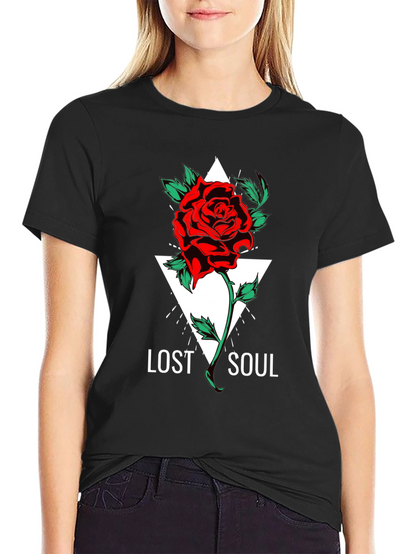 Lost Soul Rose Graphic T-Shirt