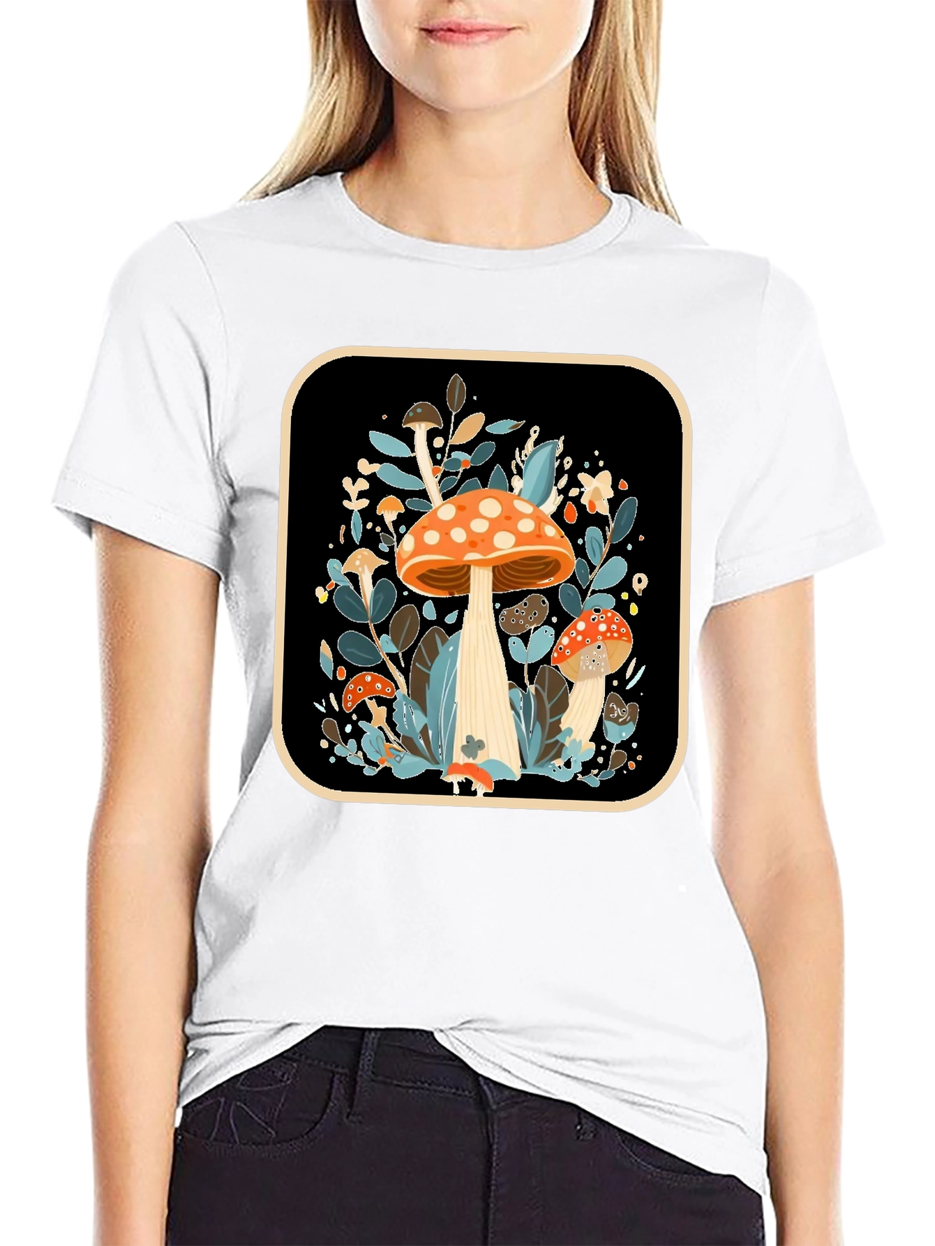 Mushroom Graphic Tee - Nature Inspired Style