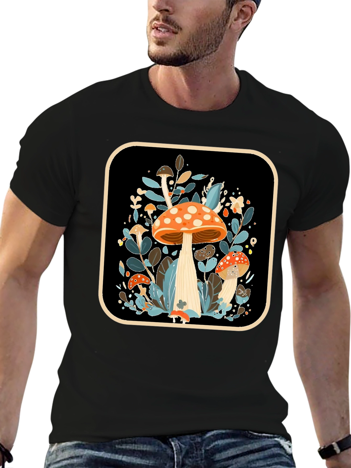Mushroom Graphic Tee - Nature Inspired Style