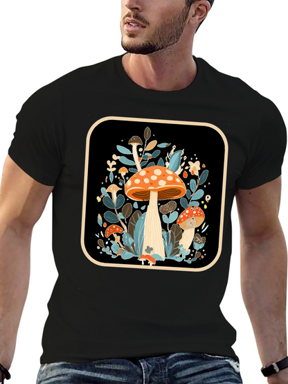 Mushroom Graphic Tee - Nature Inspired Style