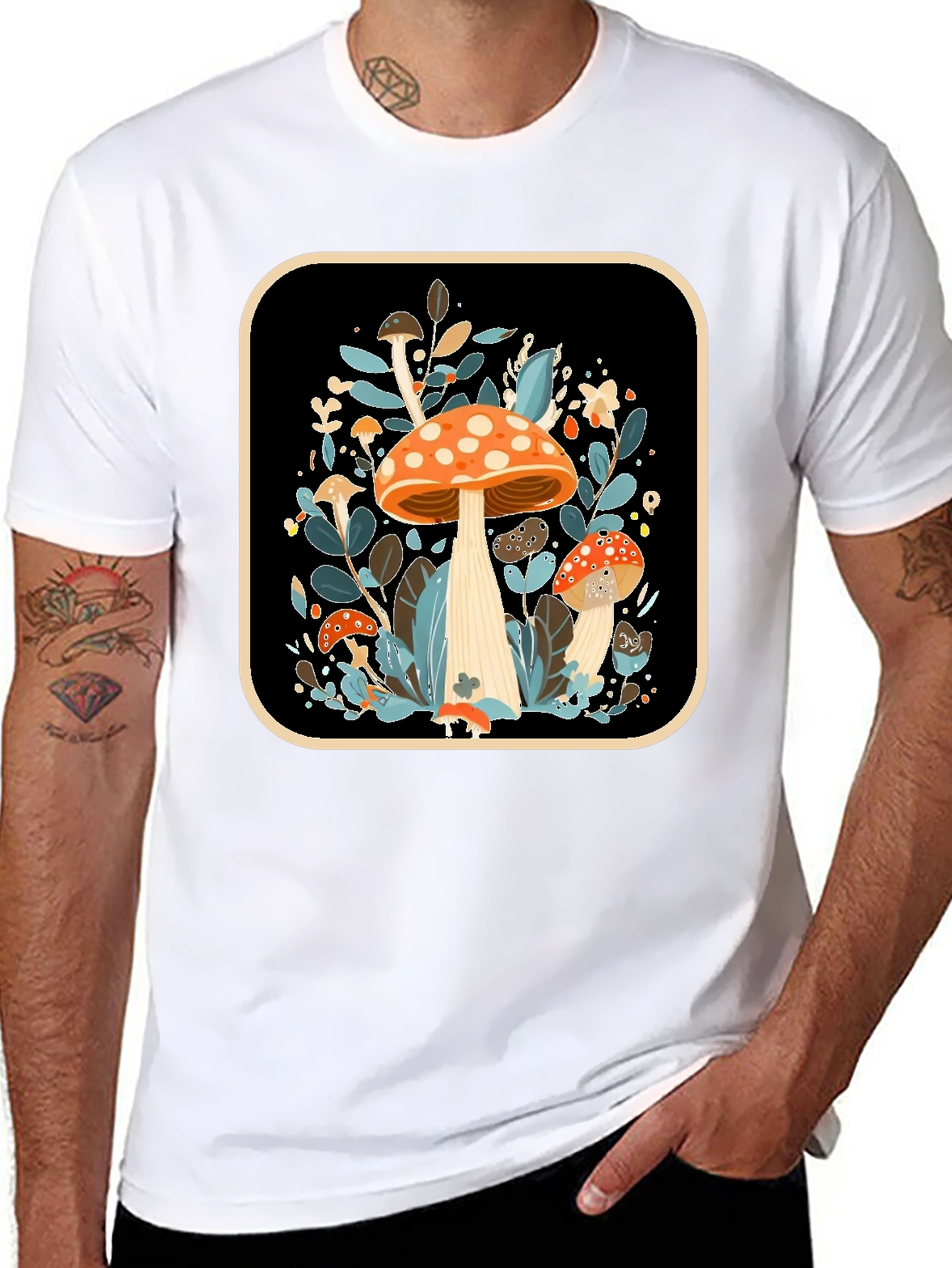 Mushroom Graphic Tee - Nature Inspired Style