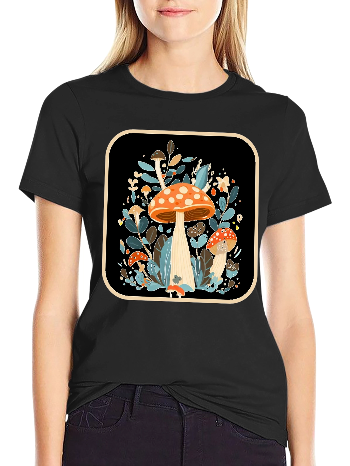 Mushroom Graphic Tee - Nature Inspired Style