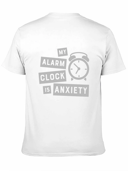 Anxiety Alarm Clock Graphic T-Shirt - Soft Cotton Tee