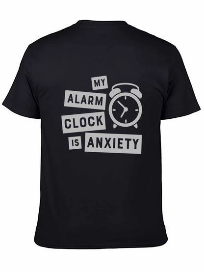 Anxiety Alarm Clock Graphic T-Shirt - Soft Cotton Tee