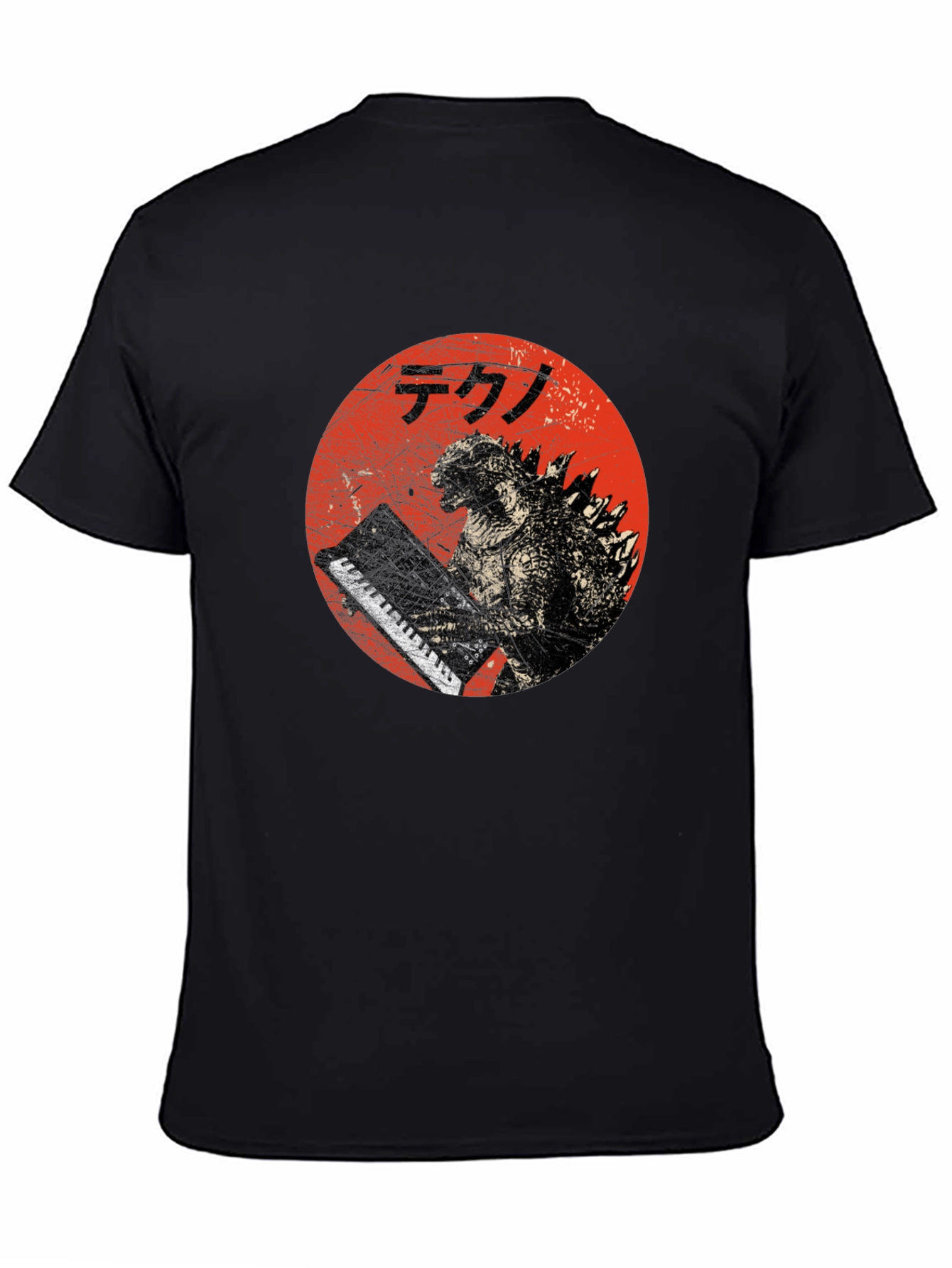 Godzilla Tekno T-Shirt - Red Circle Design