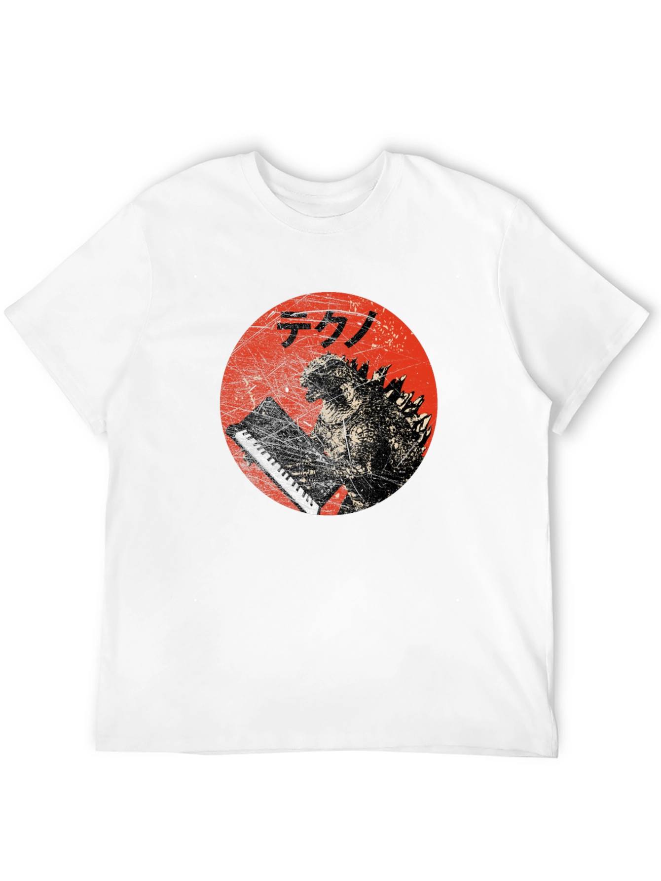 Godzilla Tekno T-Shirt - Red Circle Design