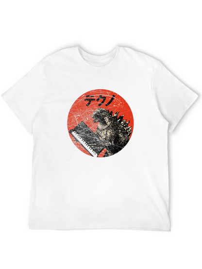 Godzilla Tekno T-Shirt - Red Circle Design