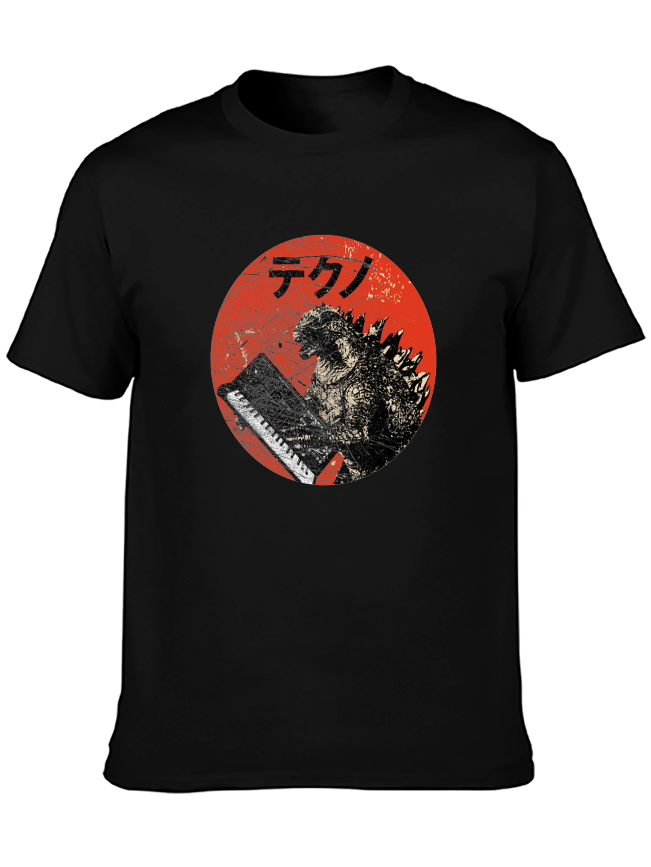 Godzilla Tekno T-Shirt - Red Circle Design