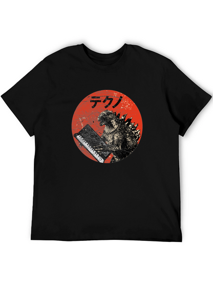 Godzilla Tekno T-Shirt - Red Circle Design