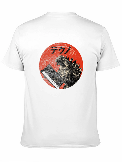 Godzilla Tekno T-Shirt - Red Circle Design
