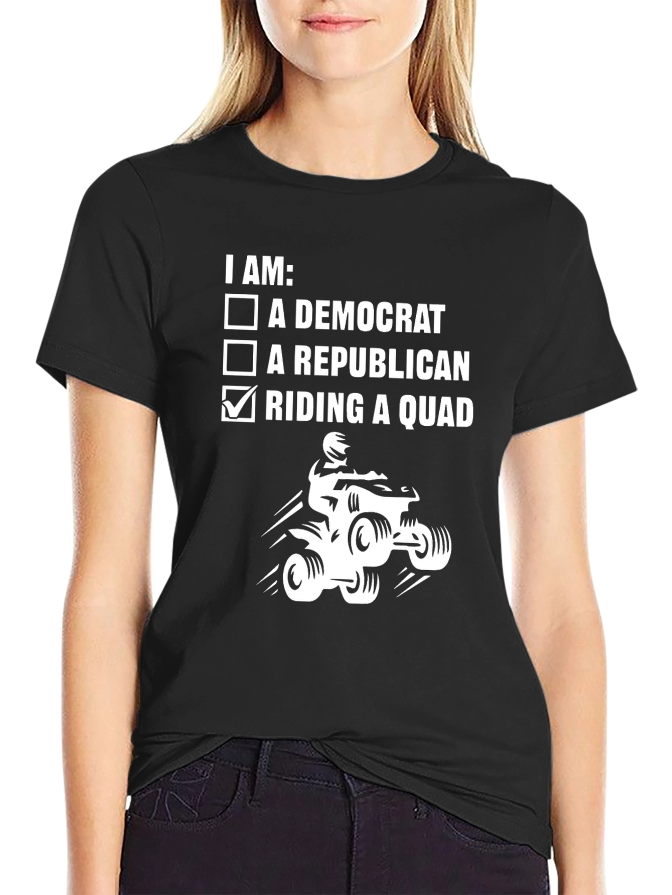 Riding a Quad T-Shirt - Funny ATV Rider Tee