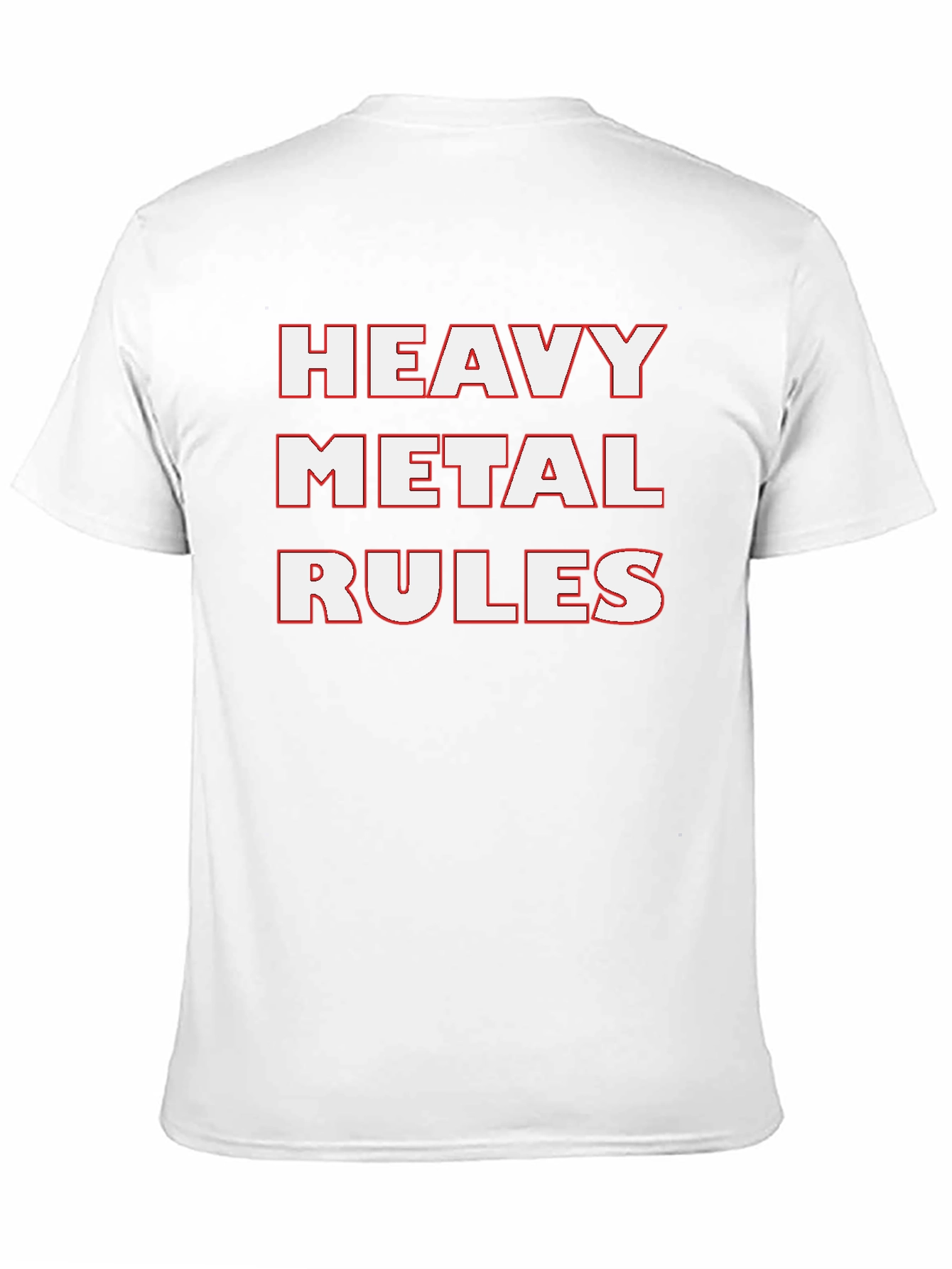 Heavy Metal Rules Graphic Tee - Black Cotton T-Shirt
