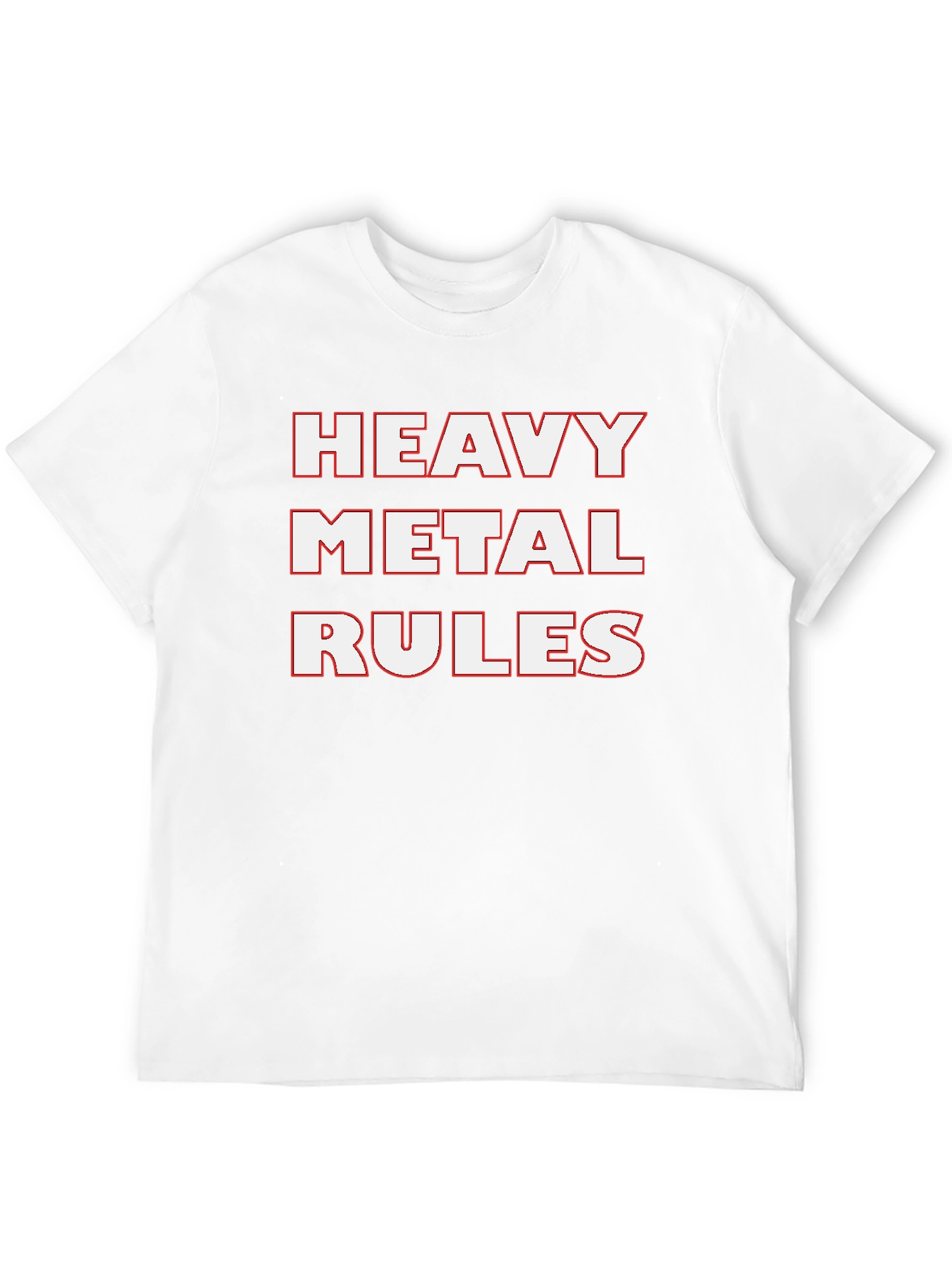 Heavy Metal Rules Graphic Tee - Black Cotton T-Shirt