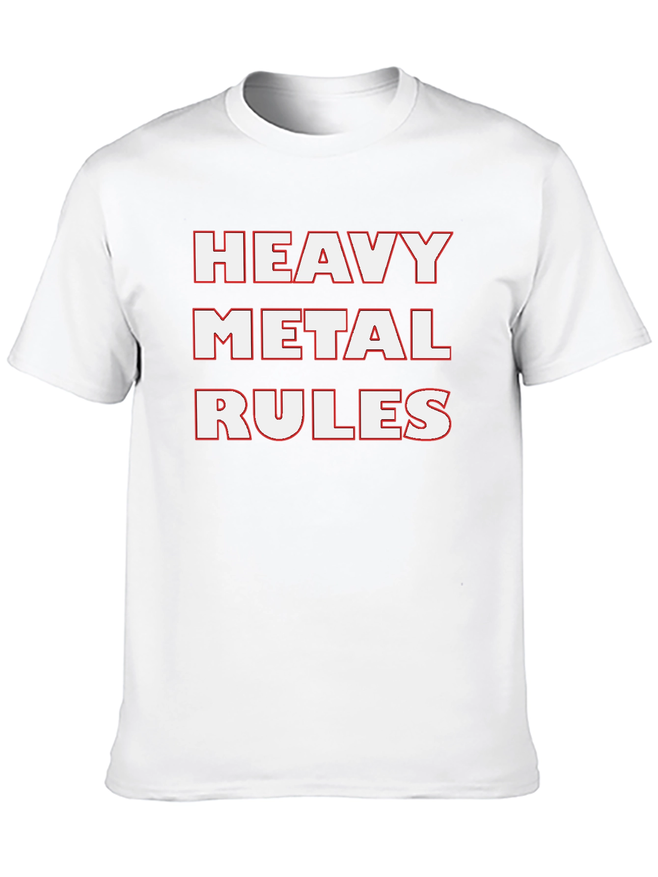 Heavy Metal Rules Graphic Tee - Black Cotton T-Shirt