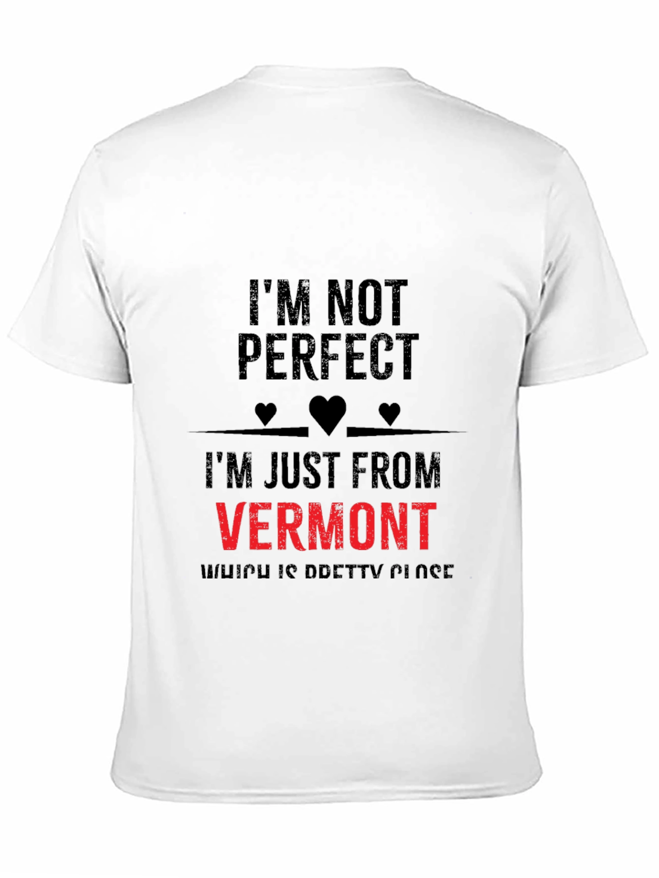 Im Not Perfect Vermont Graphic T-Shirt