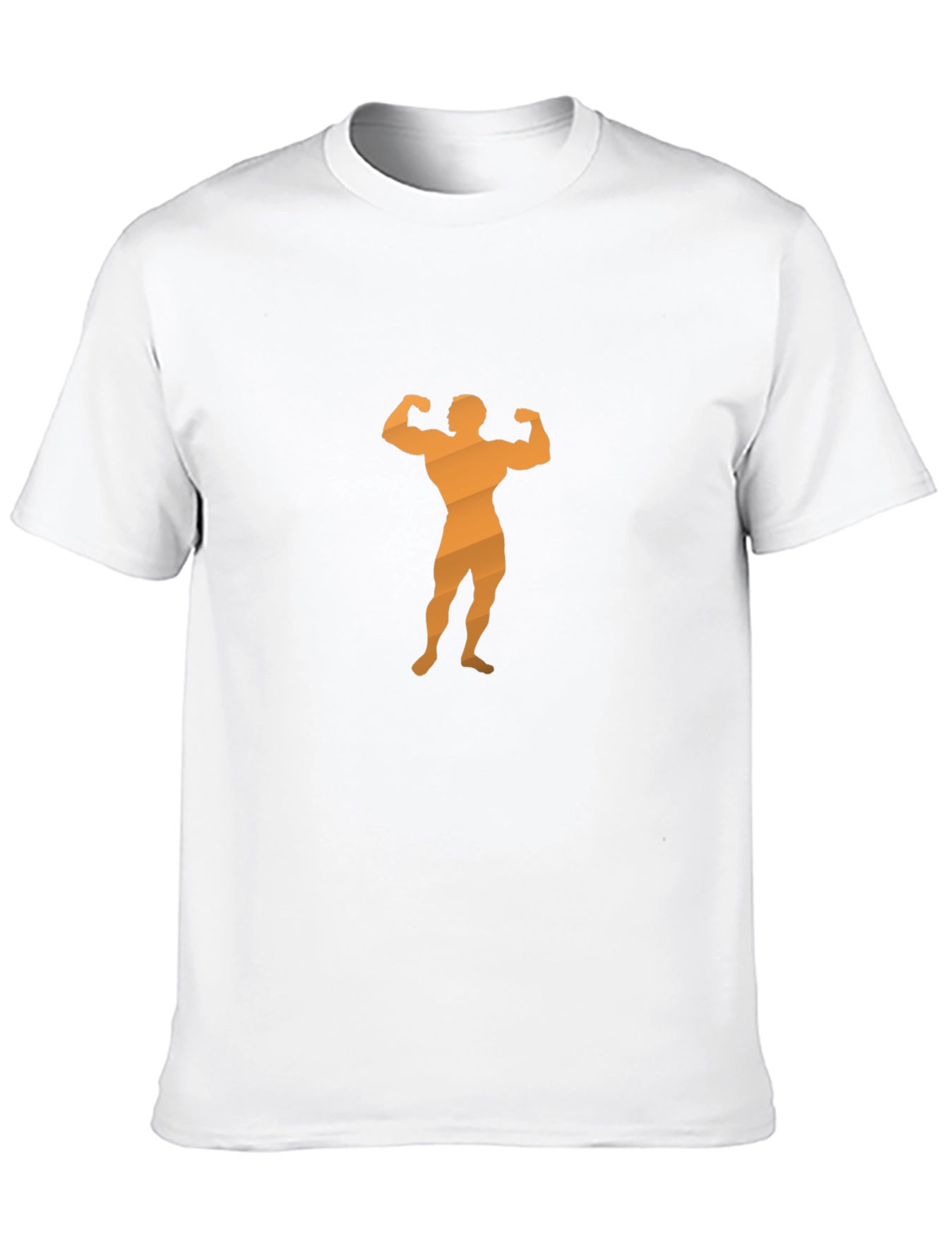 Mens Black T-Shirt with Bodybuilder Graphic