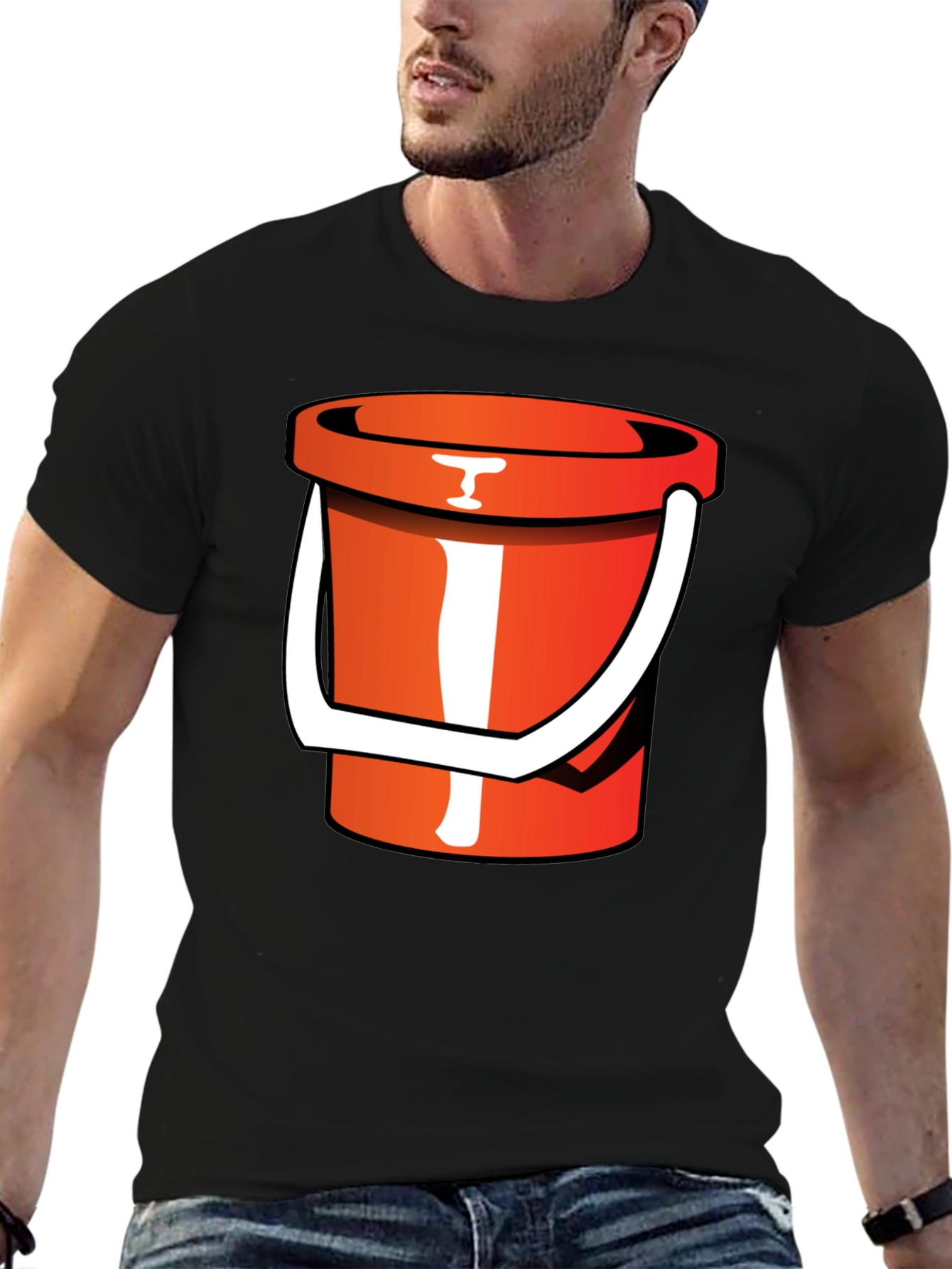 Bucket Graphic T-Shirt - Novelty Tee