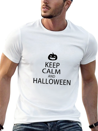 Keep Calm & Halloween T-Shirt Black Spooky Season Tee