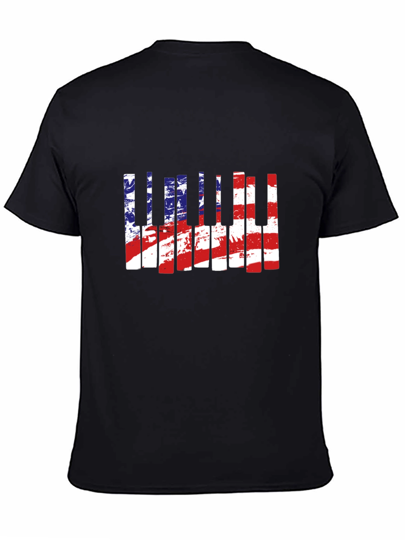 American Flag Piano T-Shirt