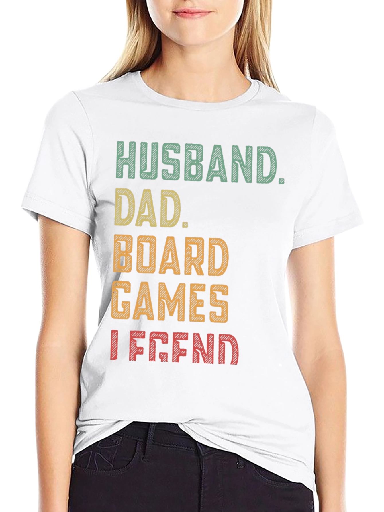 Husband Dad Board Games Legend Graphic Tee
