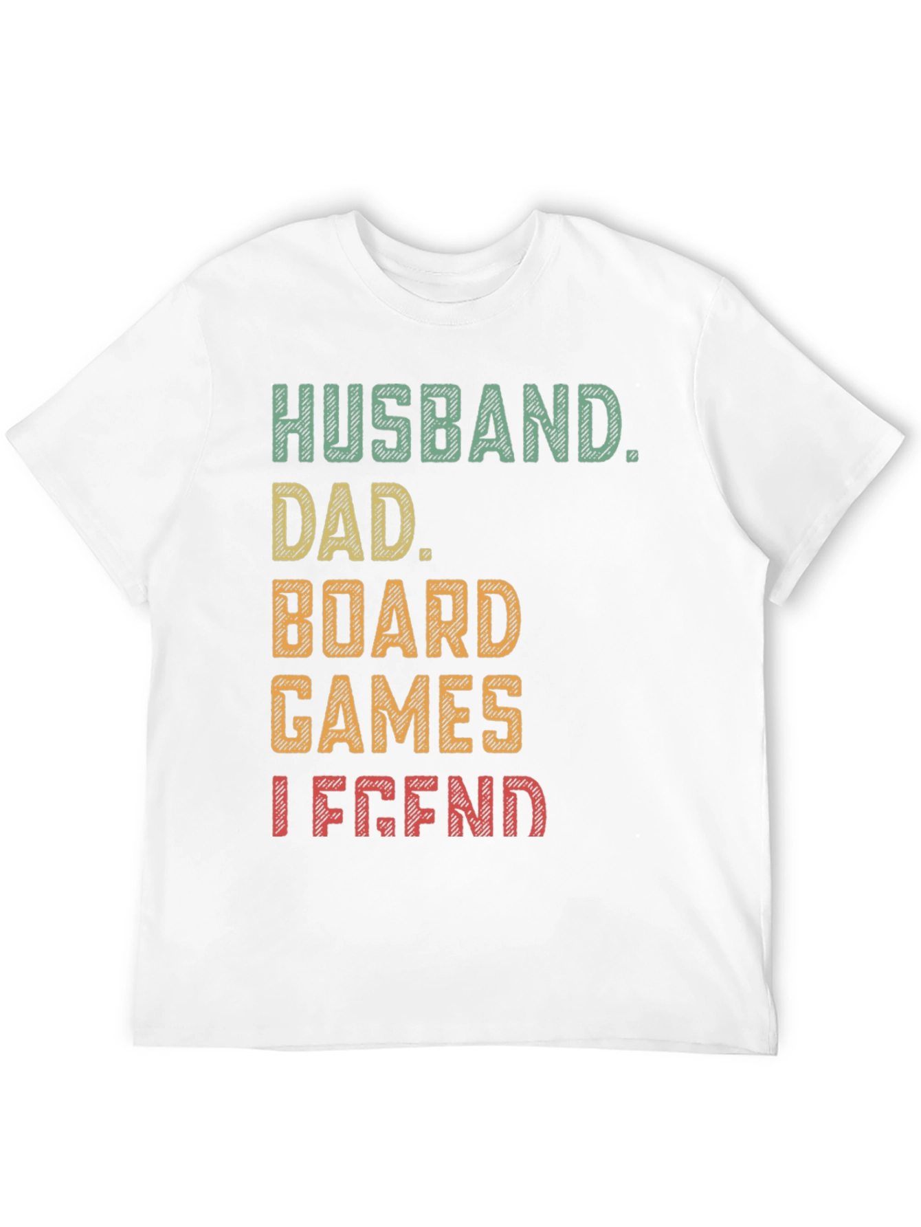 Husband Dad Board Games Legend Graphic Tee