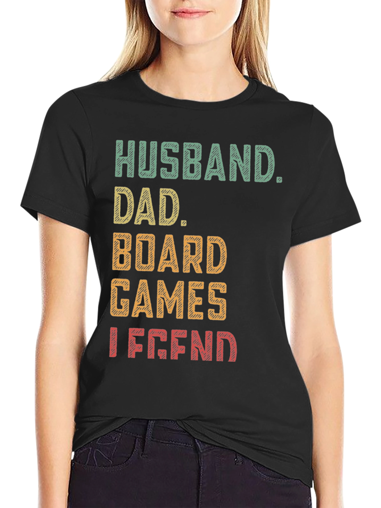 Husband Dad Board Games Legend Graphic Tee